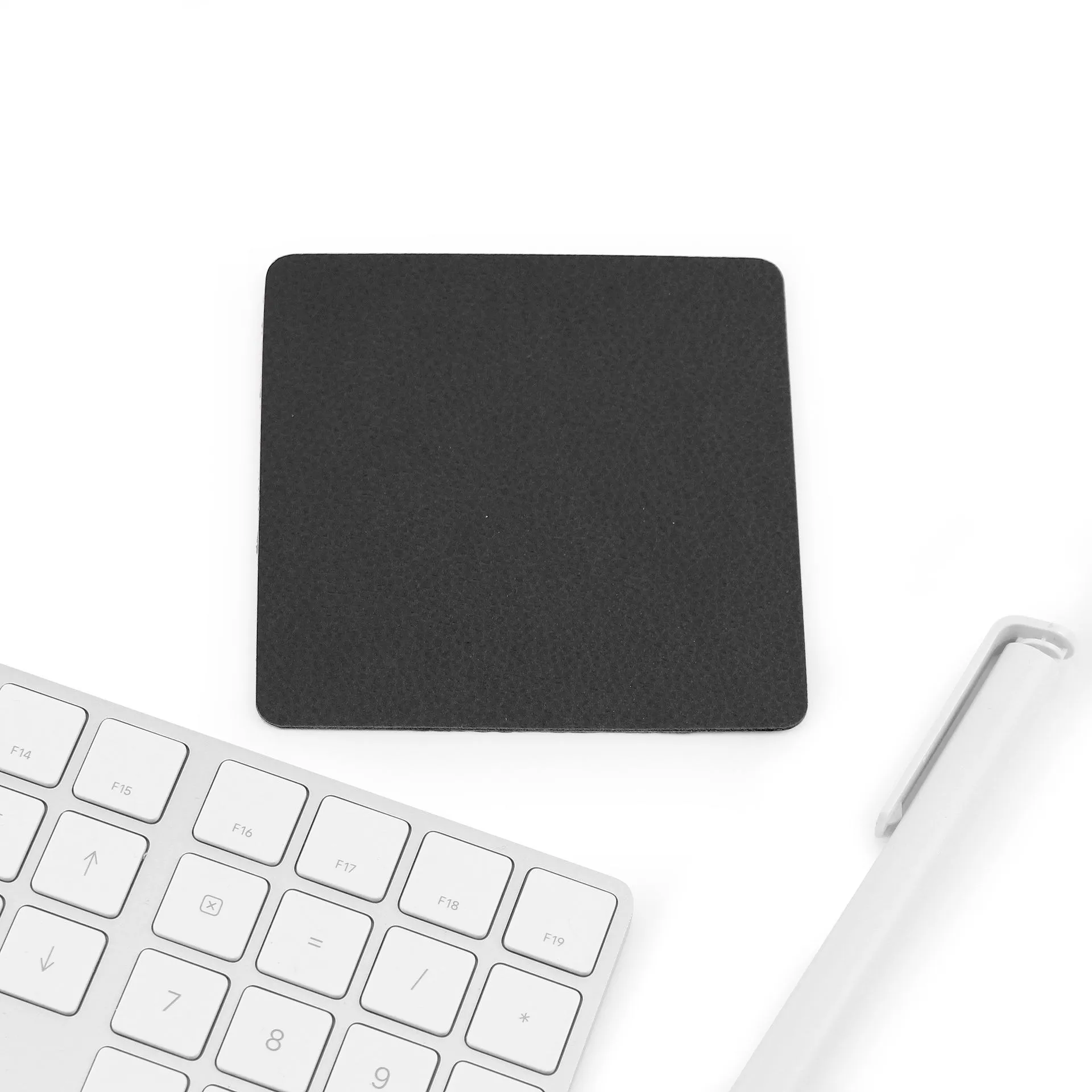 Flexi Square Coaster, finished in Como a quality recycled vegan material.