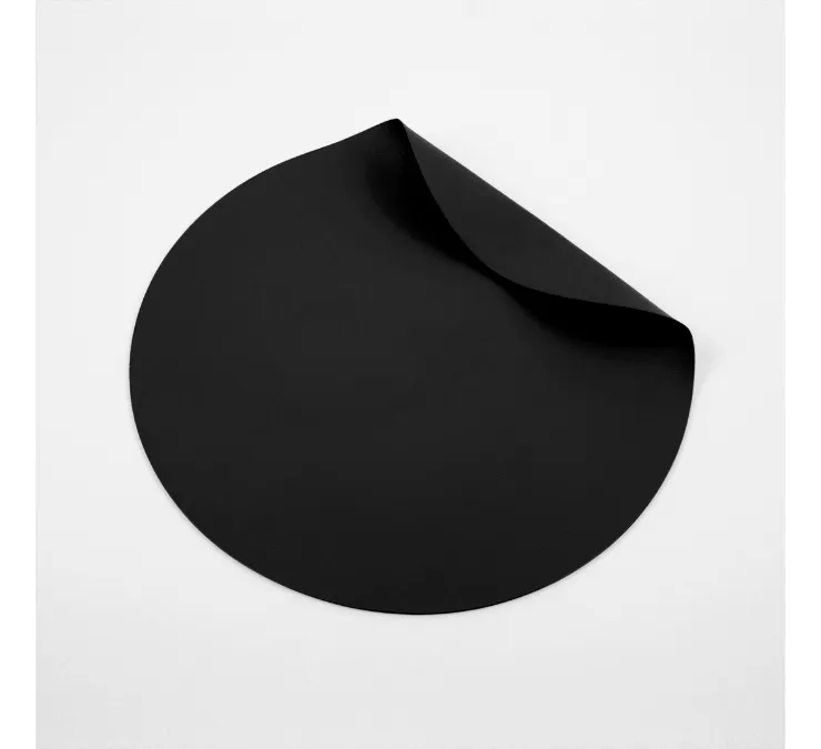 Flexi Round Desk Mat 250 mm, finished in Porto a quality recycled vegan material