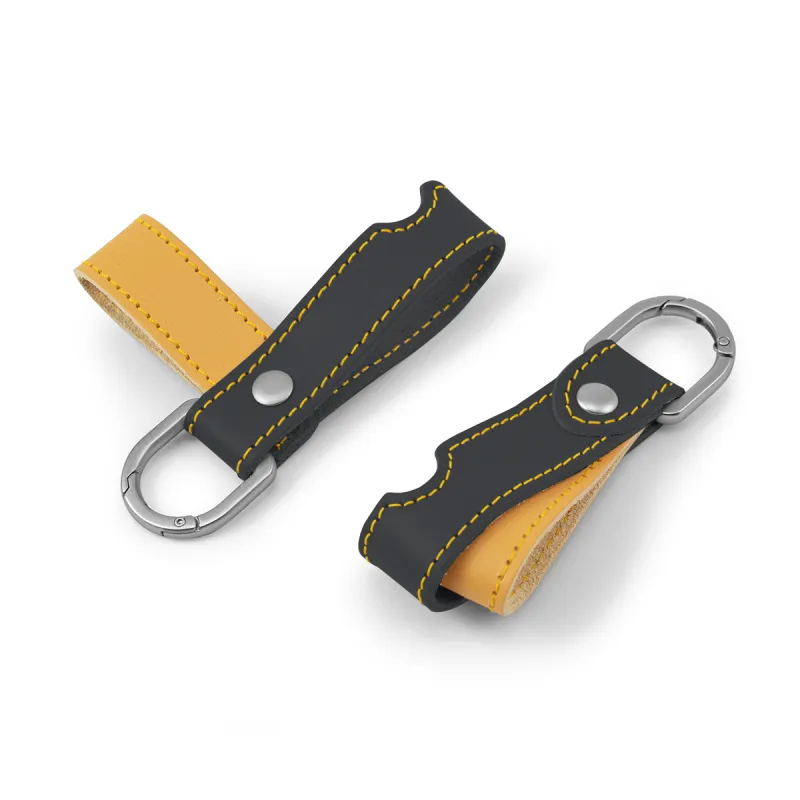 Capri Leather Mobile Phone Stand Stitched Key Fob