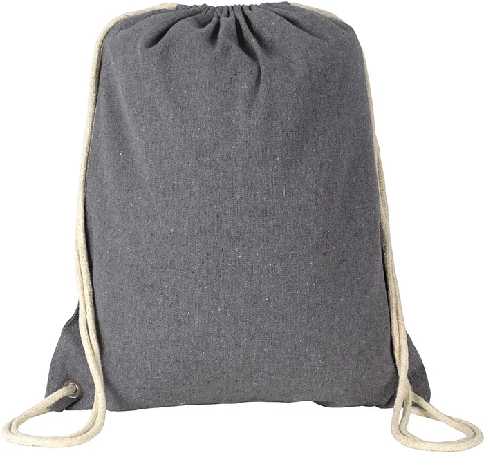 Newchurch Eco Recycled Cotton 6.5oz (220gsm) Drawstring Backpack