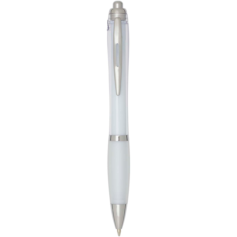 Nash RCS recycled plastic ballpoint pen with coloured barrel and grip (black ink)