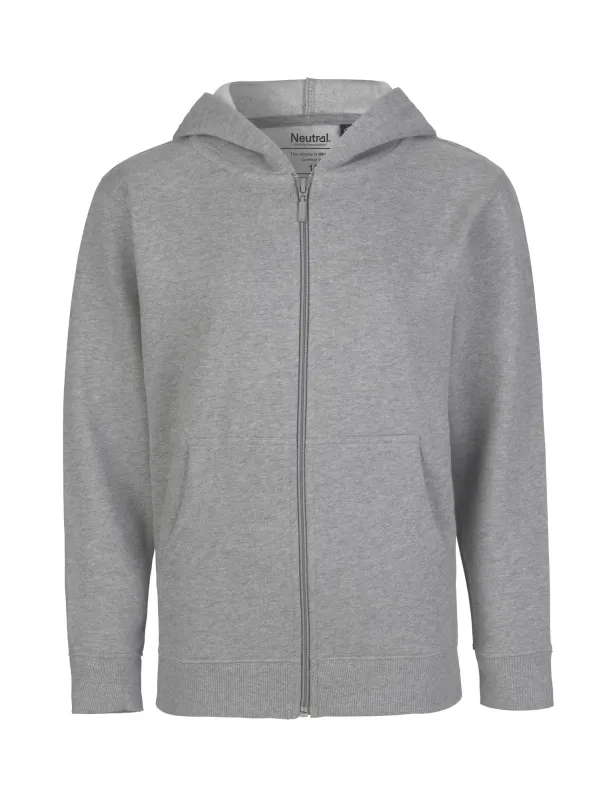 Neutral Kids Hoodie w. Zip