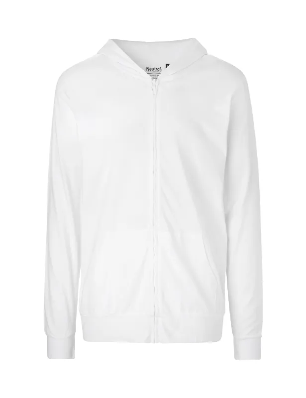 Neutral Unisex Jersey Hoodie w. Zip