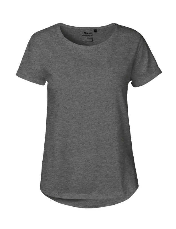 Neutral Ladies Roll Up Sleeve T-shirt
