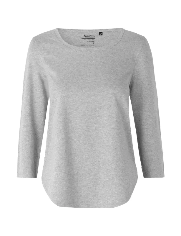 Neutral Ladies Three Quarter Sleeve T-shirt