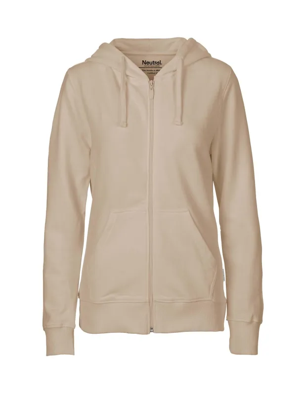 Neutral Ladies Hoodie w. Zip