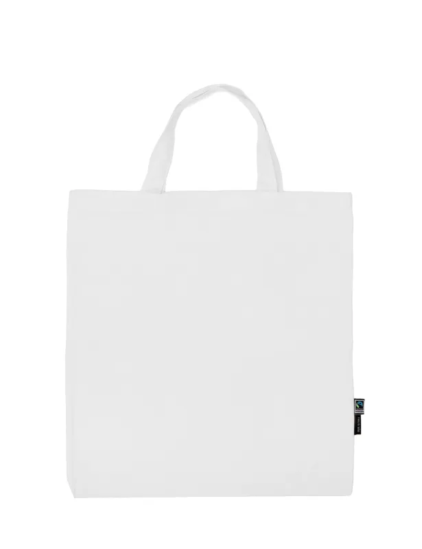 Neutral Shopping Bag w. Short Handles