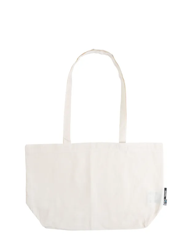 Neutral Shopping Bag w. Gusset