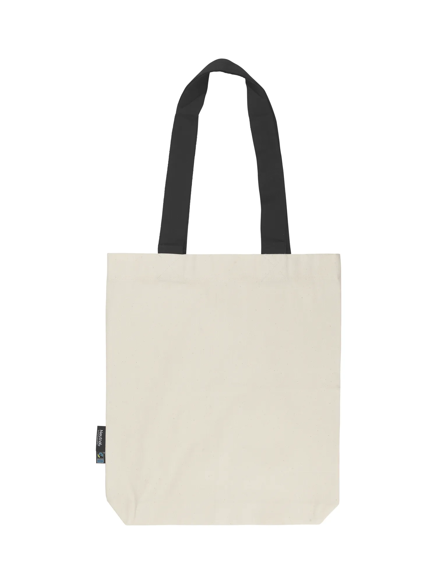 Neutral Twill Bag with Contrast Handles