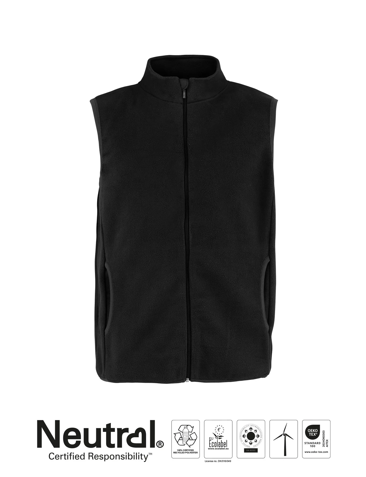 Neutral Recycled Fleece Vest