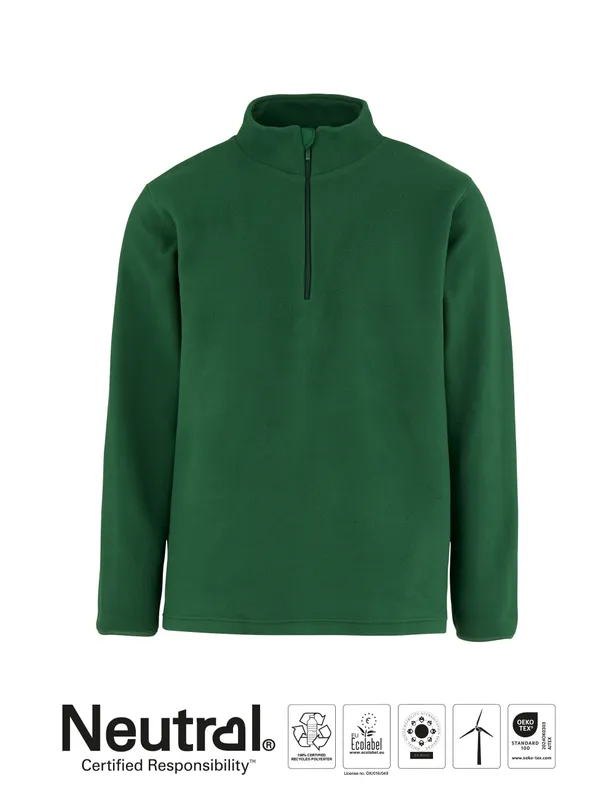 Neutral Recycled Fleece Quarter Zip