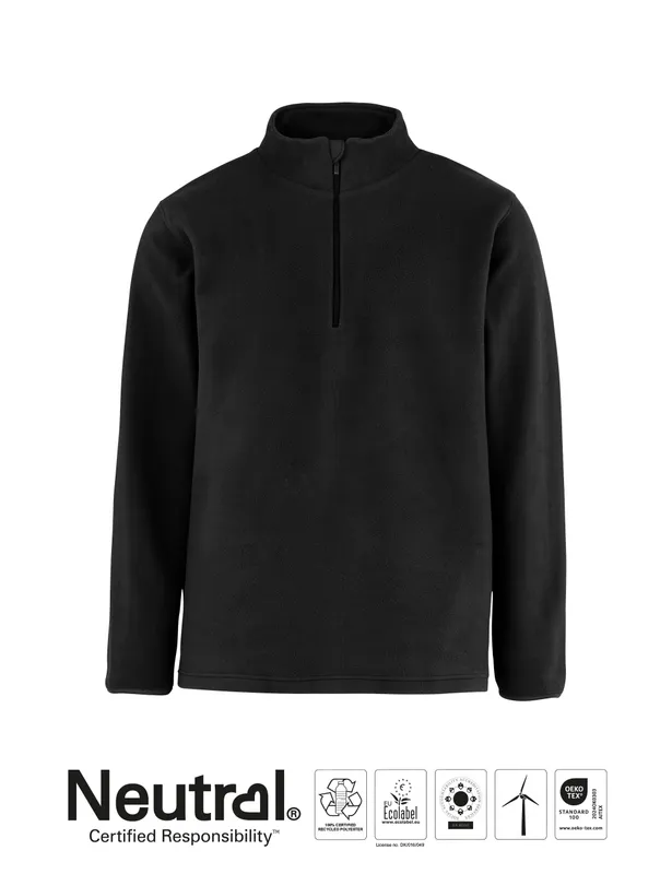 Neutral Recycled Fleece Quarter Zip