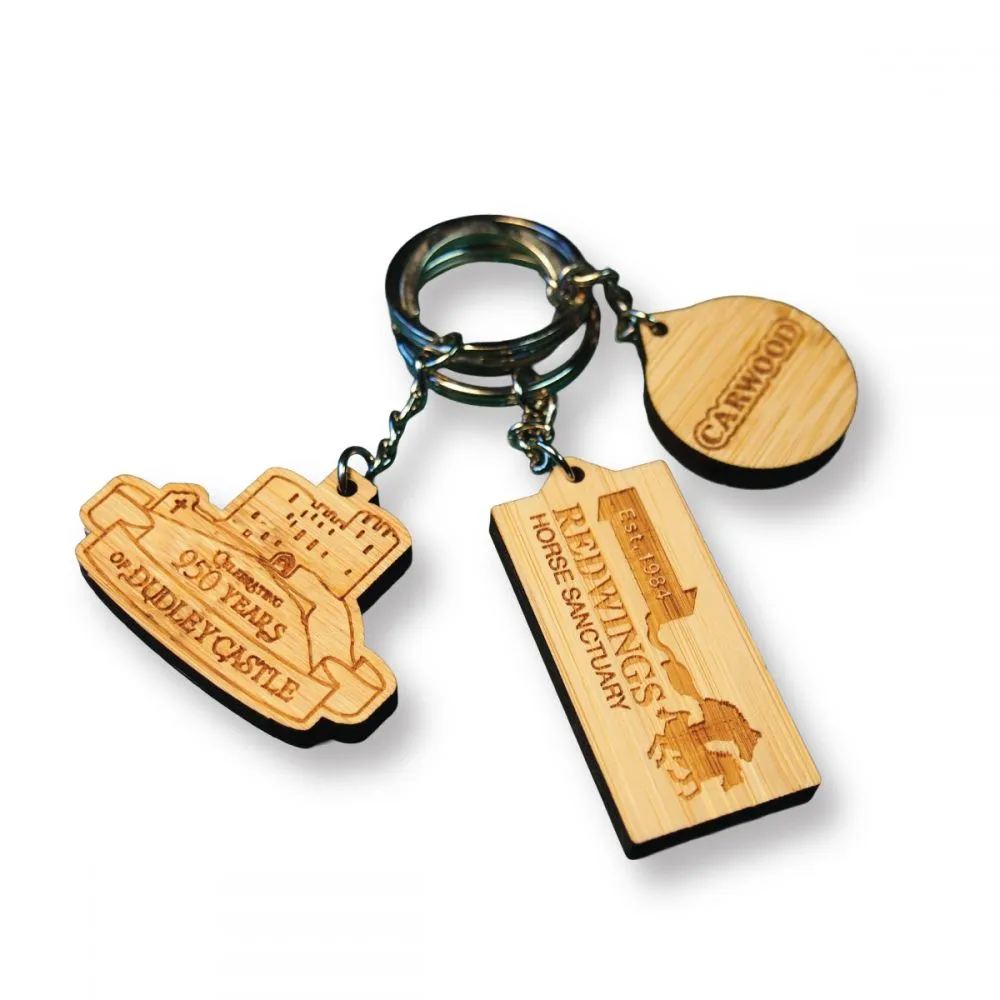 Bamboo Keyring (30mm)