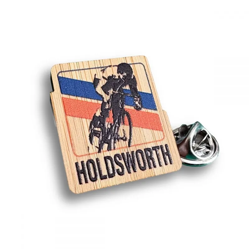 Printed Bamboo Clutch Pin Badge (UK Made: Bespoke 35mm)