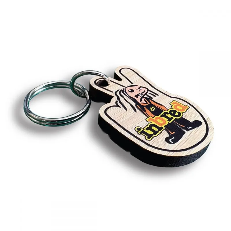 Printed Bamboo Keyring (UK Made: Bespoke 50mm)
