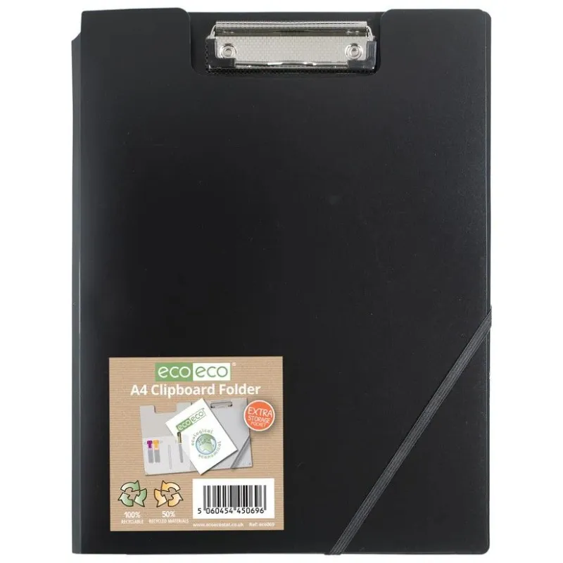 Eco-Eco A4 50% Recycled Clipboard Folder (UK Stock)