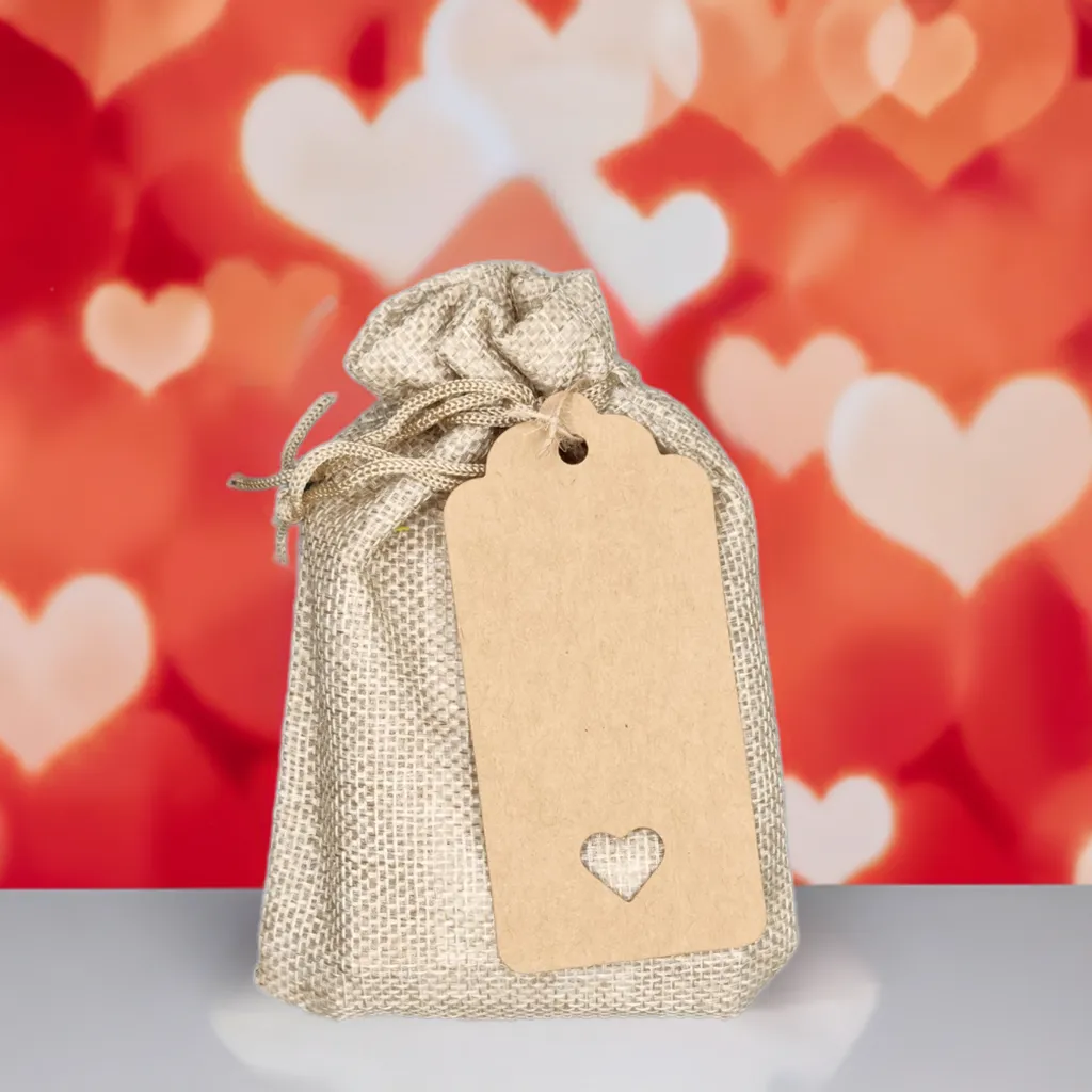 Heart Gift Bags - 5 Packets Of Wildflower Seeds