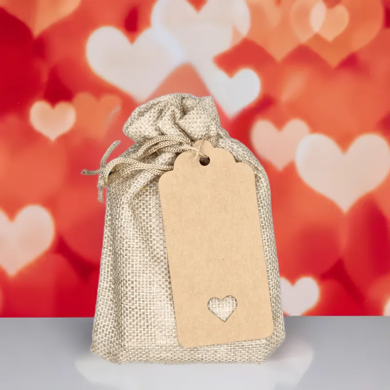 Heart Gift Bags - 5 Packets Of Wildflower Seeds
