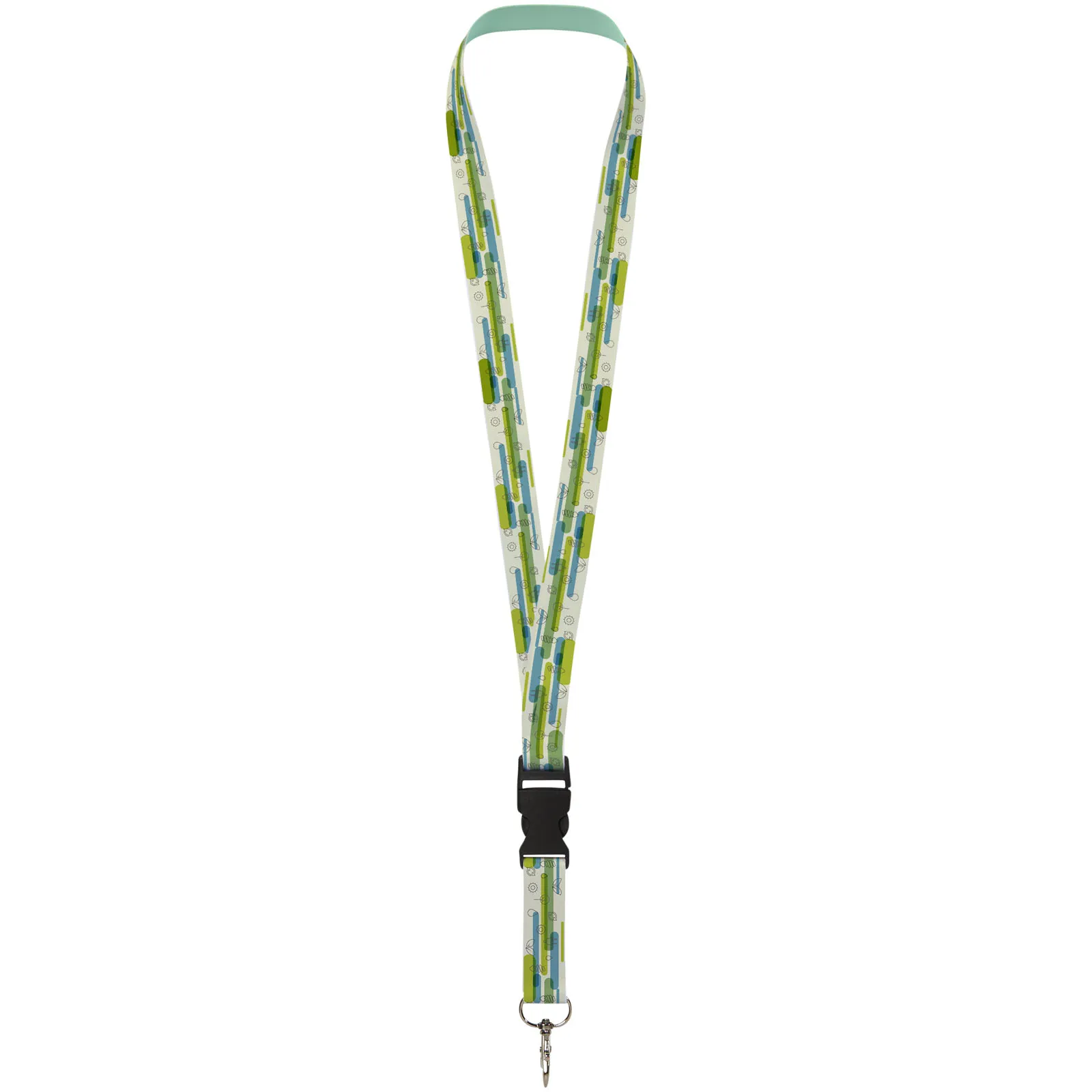 Bucks recycled PET lanyard with safety buckle