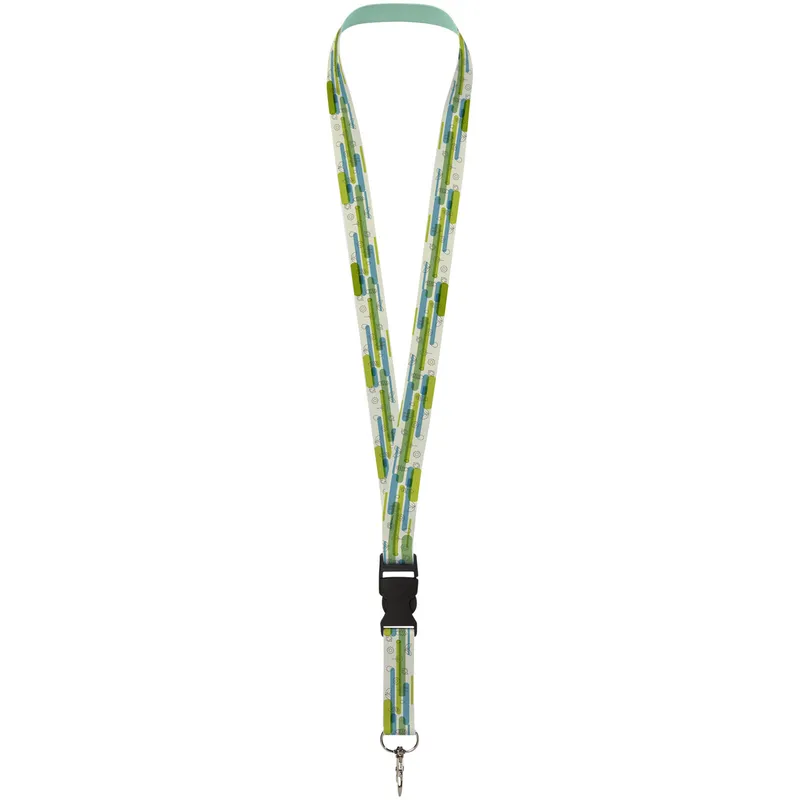 Bucks recycled PET lanyard with safety buckle