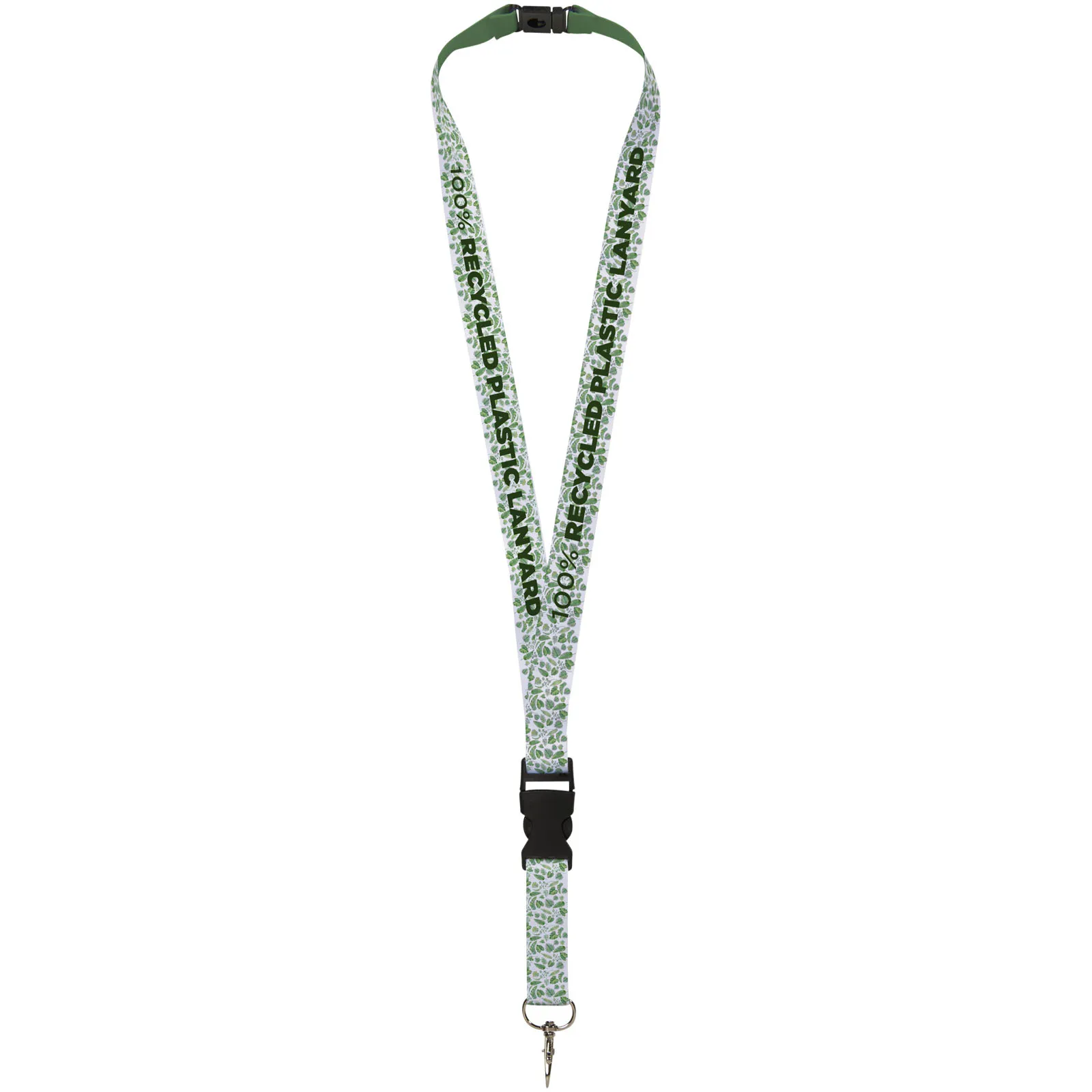 Balta recycled PET lanyard with safety breakaway and buckle