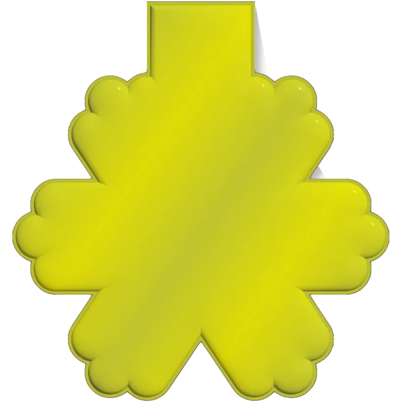 RFX™ M-10 snowflake reflective PVC magnet
