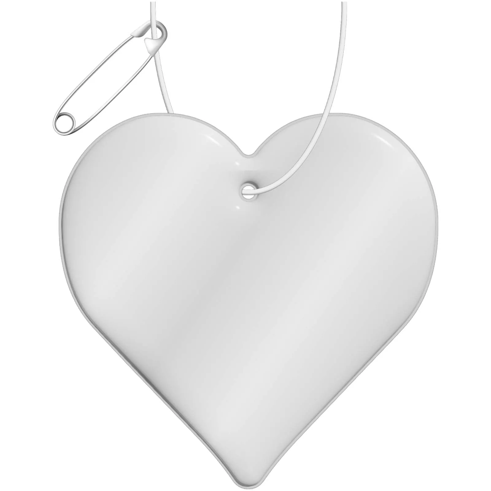 RFX™ H-16 heart-shaped lightweight reflective PVC hanger