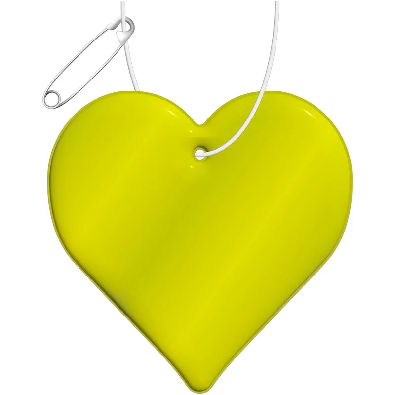 RFX™ H-16 heart-shaped lightweight reflective PVC hanger