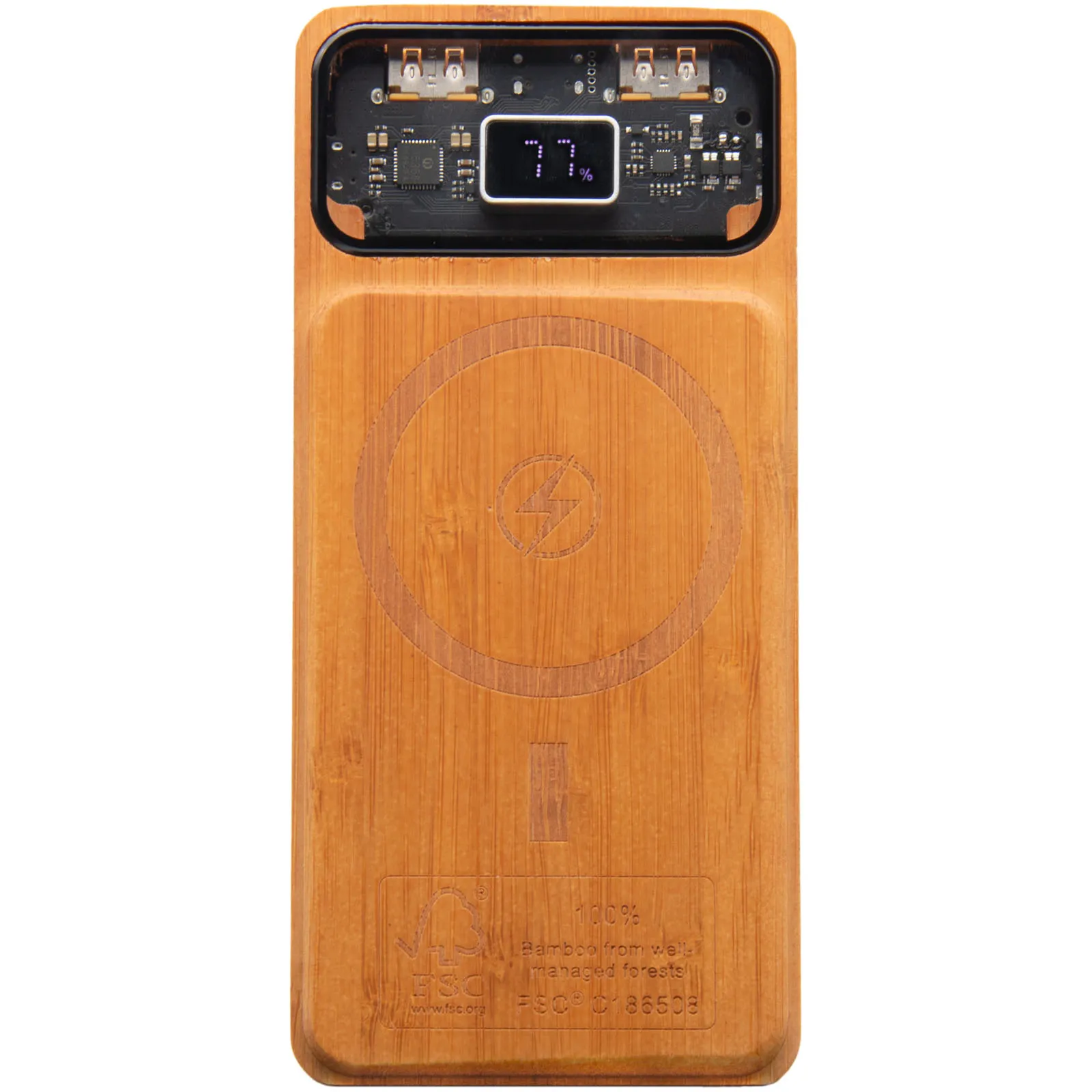 SCX.design P48 10.000 mAh magnetic 15W wooden power bank