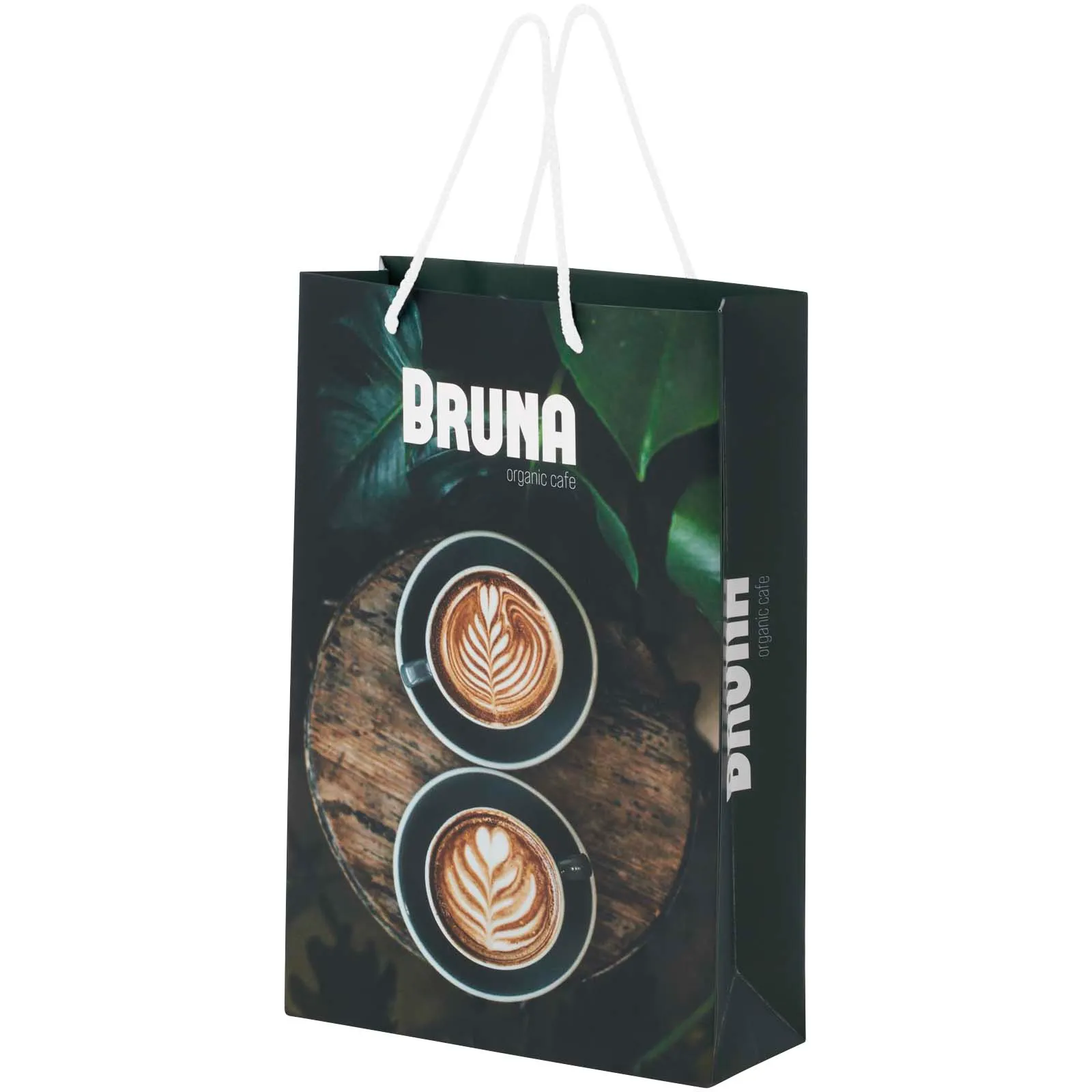 Handmade 170 g/m2 integra paper bag with plastic cord handles - 24 x 9 x 36 cm