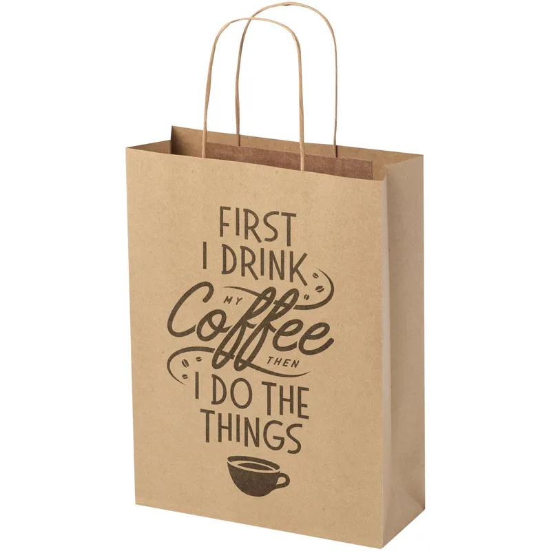 Kraft 120 g/m2 paper bag with twisted handles - 24 x 9 x 32 cm