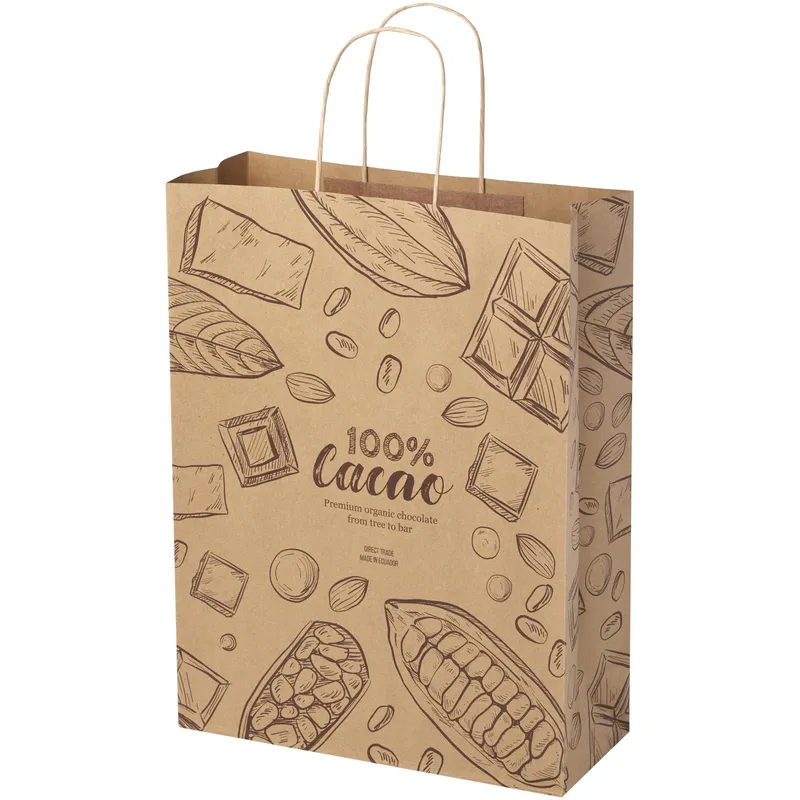 Kraft 120 g/m2 paper bag with twisted handles - 31 x 12 x 41 cm