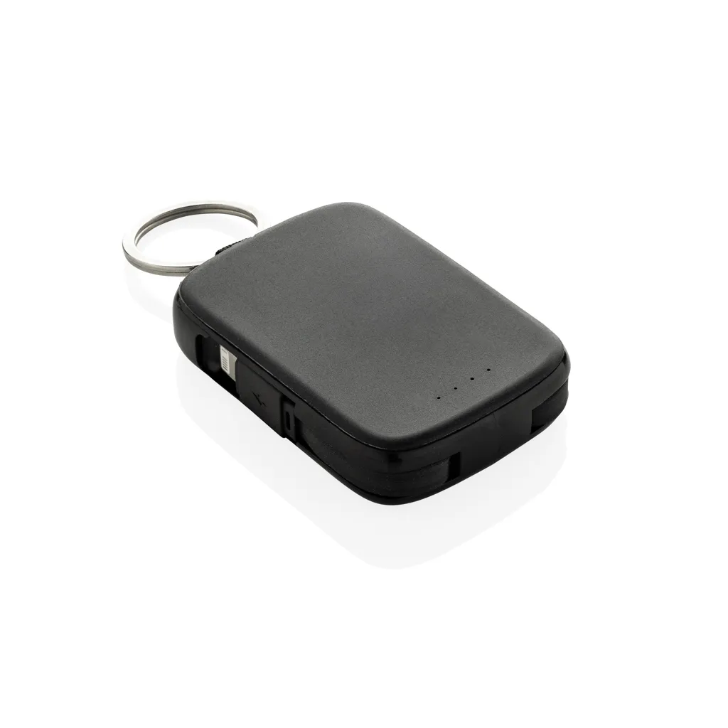 Nexo RCS keychain 2000 mah powerbank with integrated cables