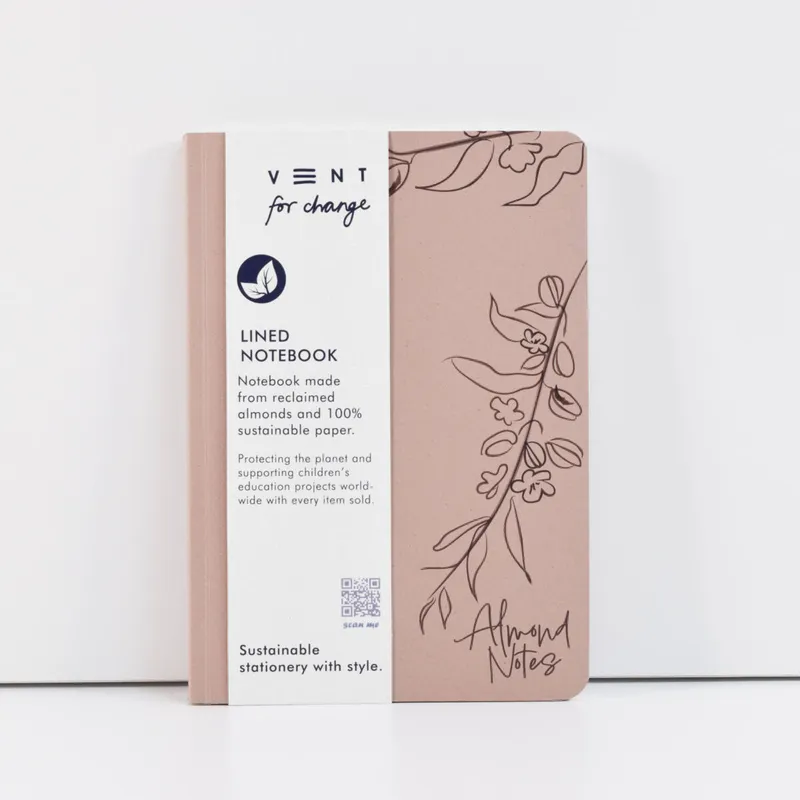 Almond Notes A5 lined notebooks