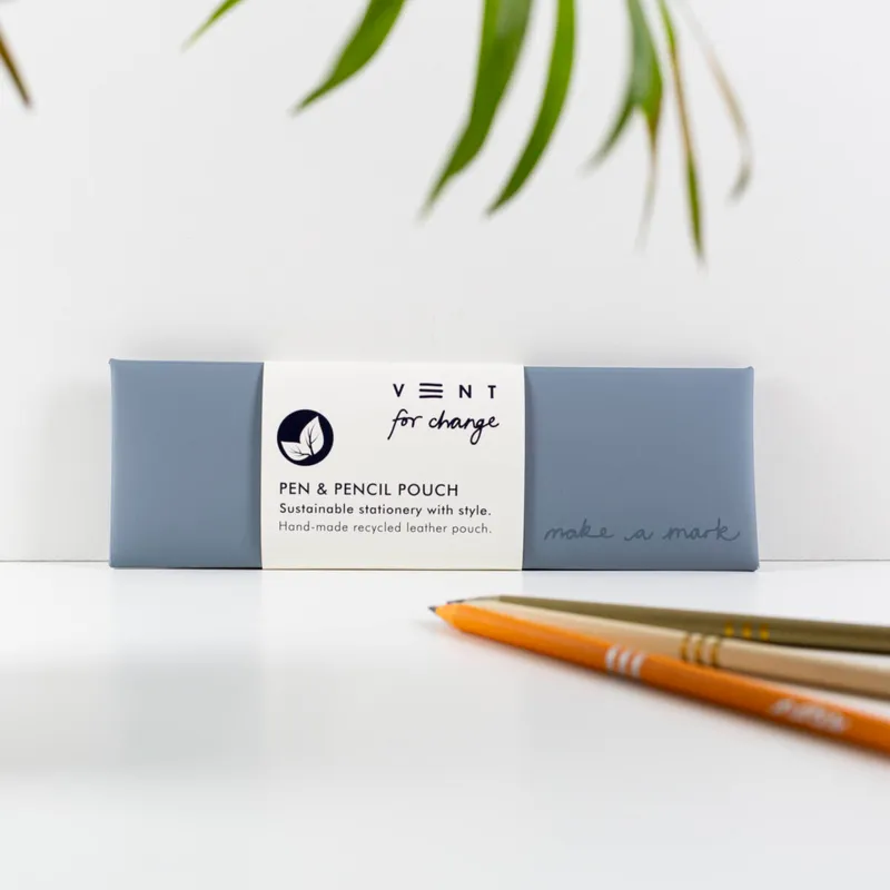 Make a Mark Pen Pouch - Dusty Blue