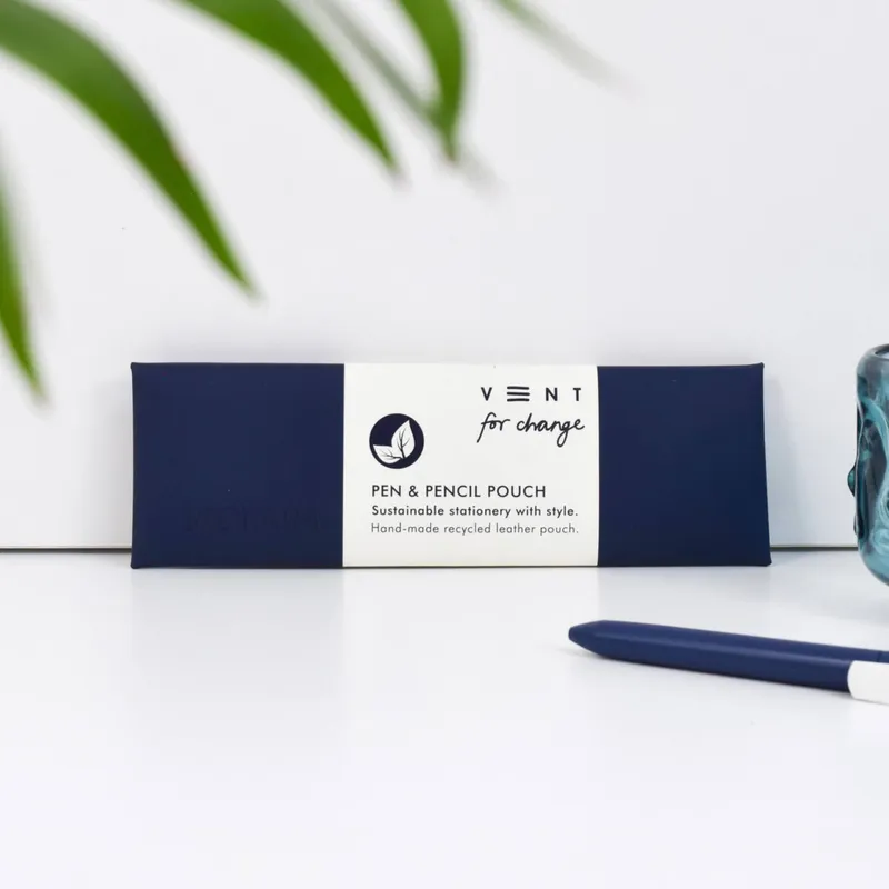 Reclaim Pen / Pencil Pouch Navy Blue