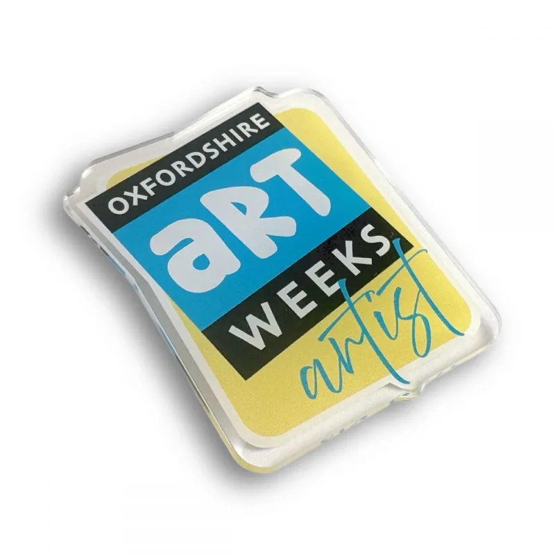 Recycled Acrylic Pin Badge (UK Made: Bespoke 50mm)