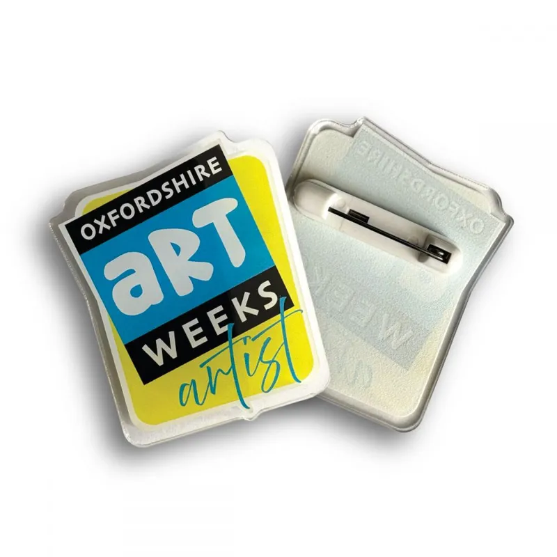 Recycled Acrylic Pin Badge (UK Made: Bespoke 70mm)