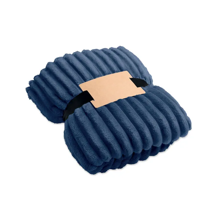 RPET fleece striped blanket