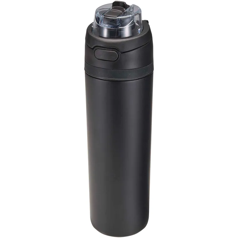 Theron 800 ml RCS recycled single wall stainless steel water bottle with dual function lid