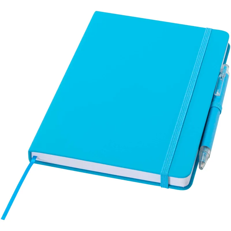Spectrum A5 recycled notebook and ballpoint pen set
