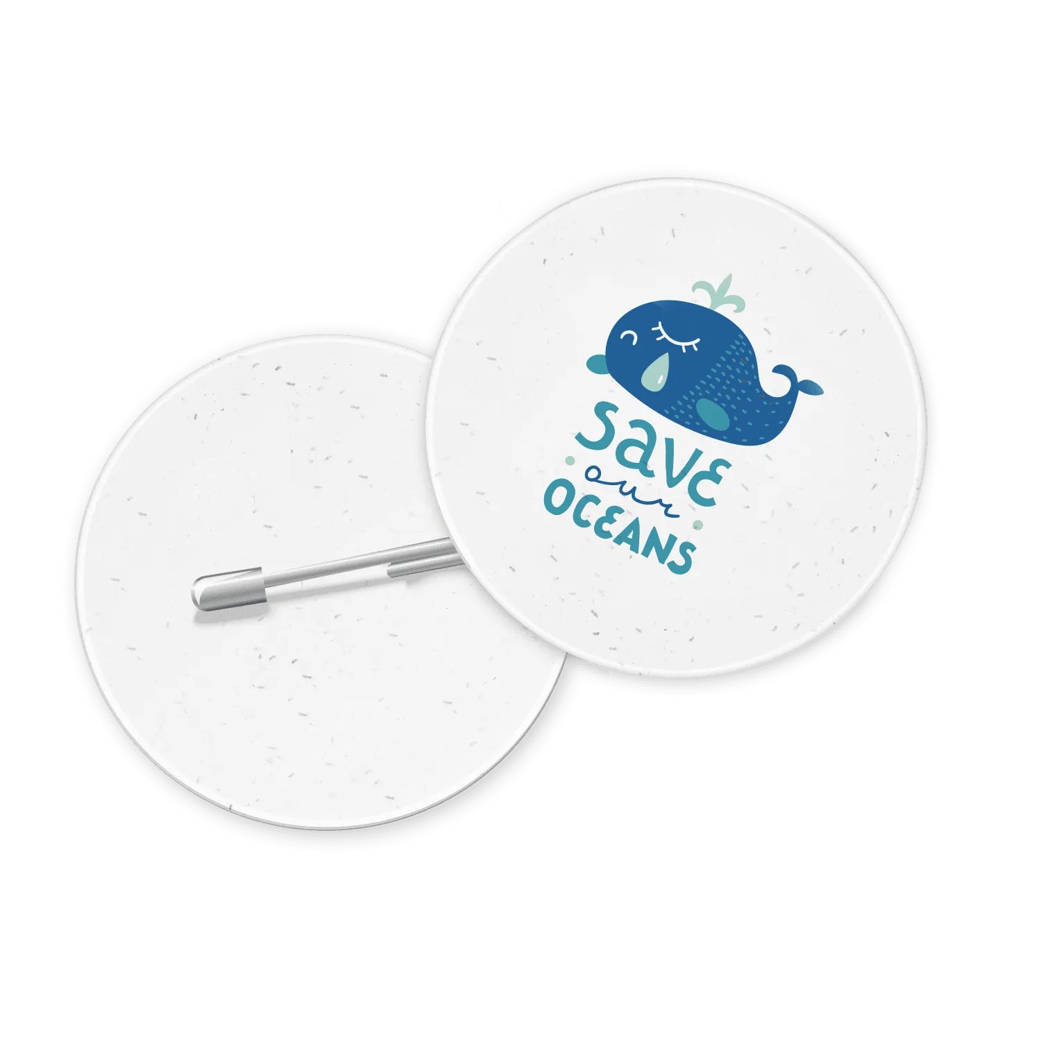Seeded Paper Button Badges