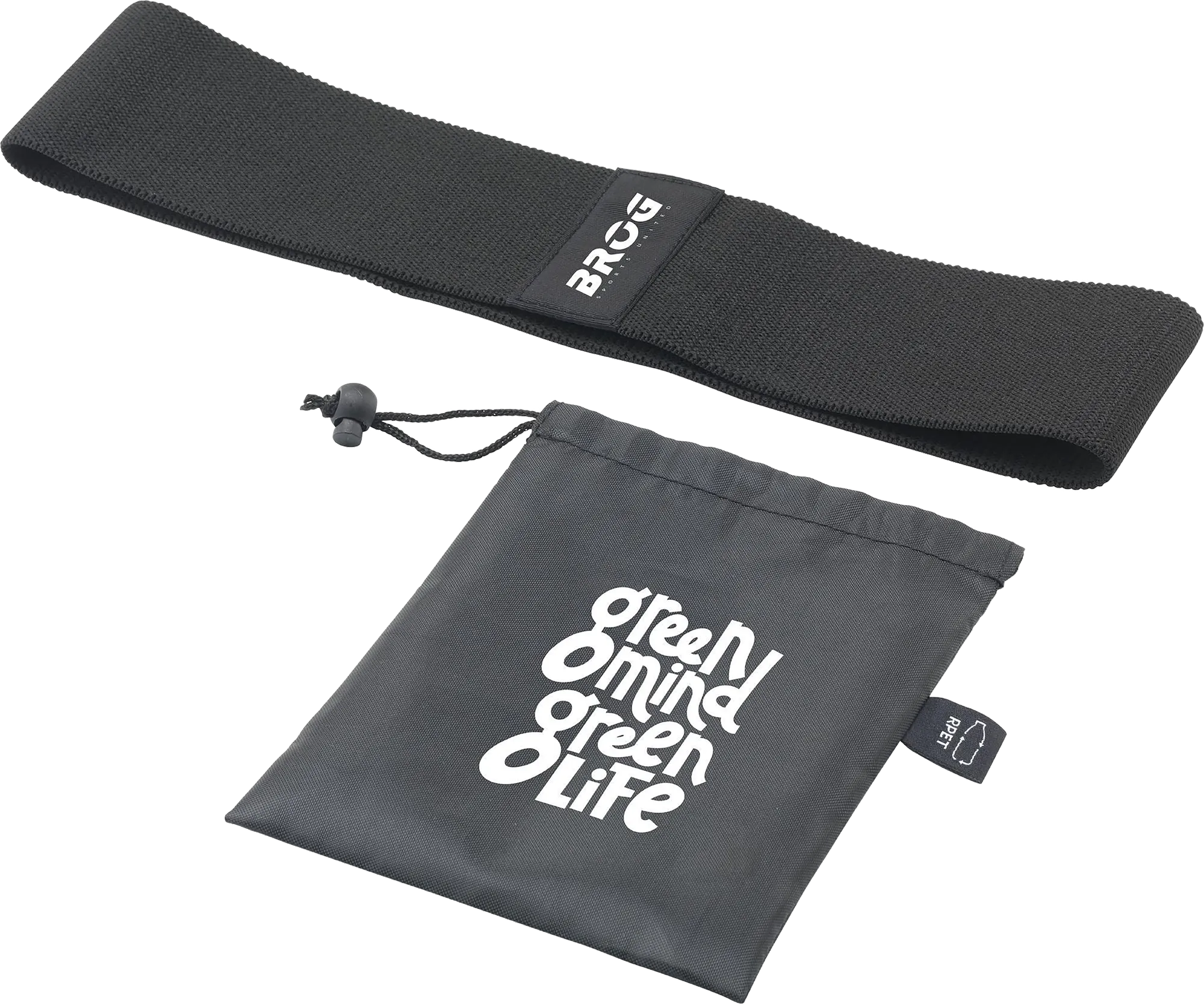 RPET resistance band in a pouch