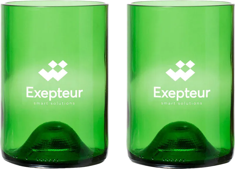 Rebottled® Tumbler drinking glasses (2 pack)