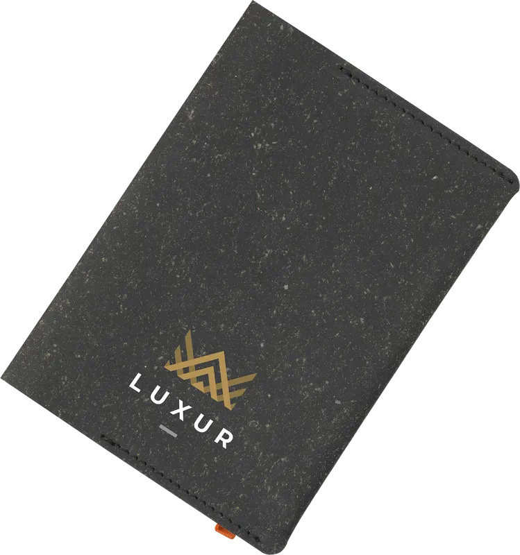 Made recycled leather passport holder