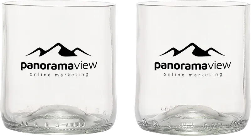 Rebottled® 2-pack drinking glasses