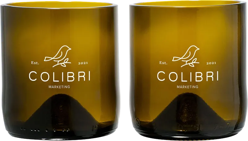 Rebottled® 2-pack drinking glasses