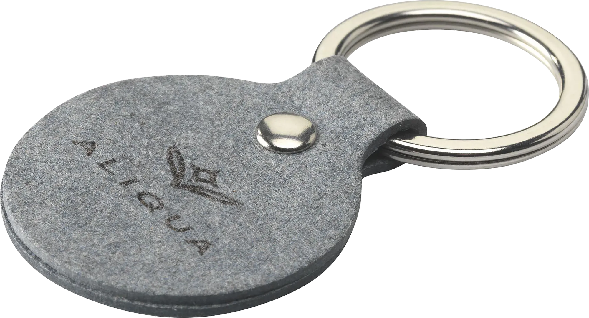 Made recycled round denim keyring