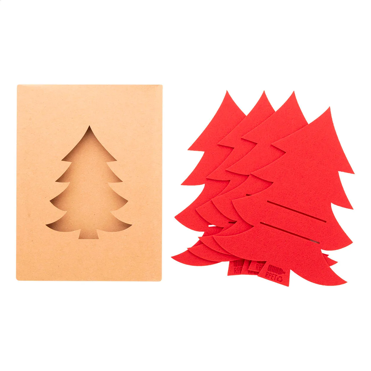 RPET Christmas cutlery holder set