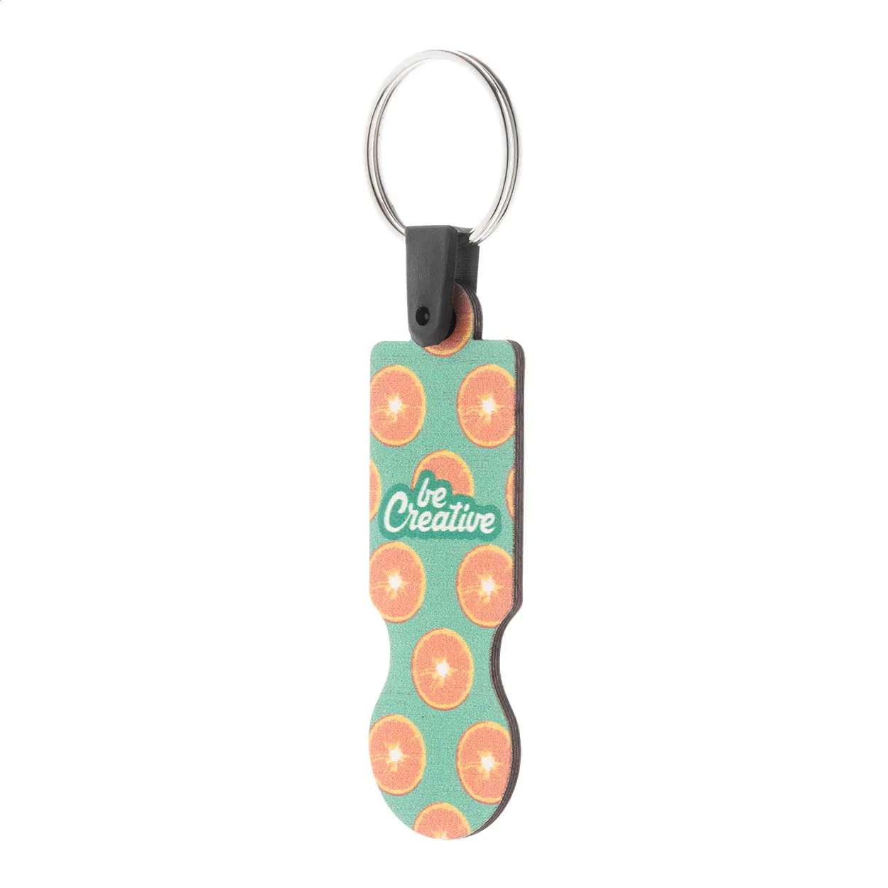 trolley coin keyring